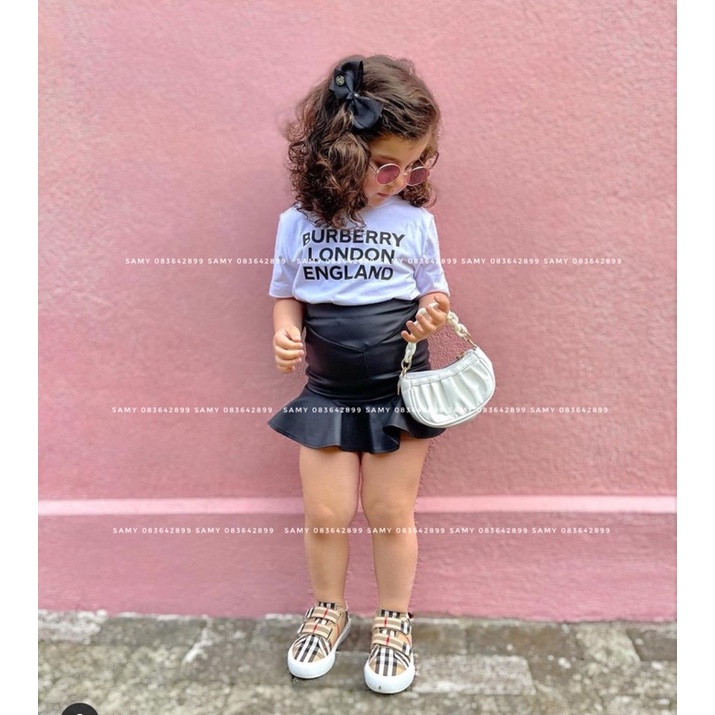 Áo thun tay lỡ bé trai bé gái nam nữ unisex, áo phông gia đình BBR cotton co giãn đen/trắng/đỏ - Samyy_vn