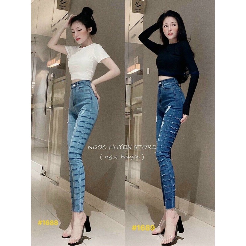 jeans nữ cạp cao ( sản phẩm trên live 500g) | BigBuy360 - bigbuy360.vn