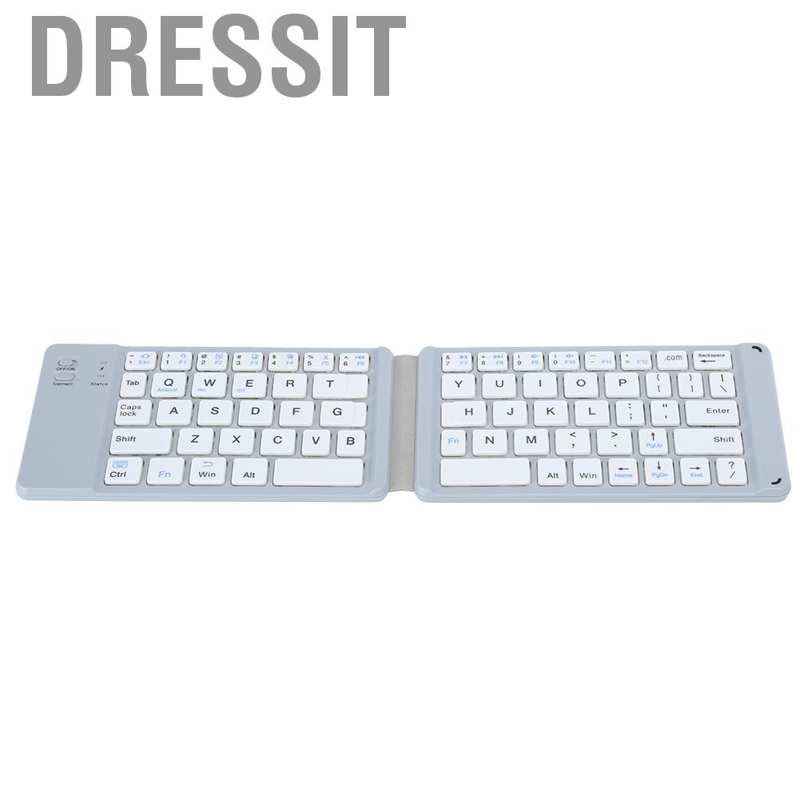 Dressit Foldable Bluetooth3.0 Keyboard  Folding Portable Ultra Thin Wireless Rechargeable for IOS / Android Windows Phone Laptop Computer