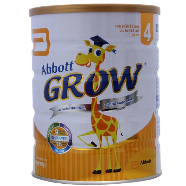 Sữa Abbott grow 4 900g cho trẻ 2-6 tuổi