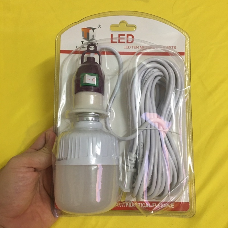 Bóng Đèn Led 15w-20w Tiết Kiệm Điện Kèm Chui Cắm Và Đuôi Công Tắc Tiện Dụng
