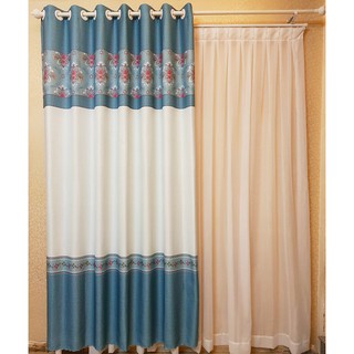 Rèm Cửa Chính may sẵn - 190x270 cm Hoàng Yên - Khoen Lỗ Cao Cấp R1-10