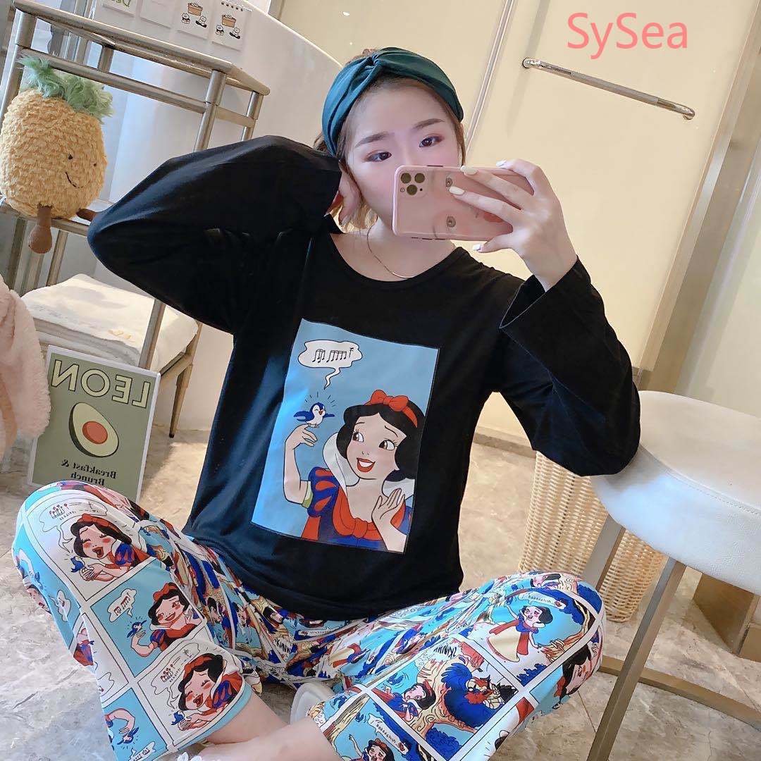 Bộ Đồ Ngủ Tay Dài Dáng Rộng Đáng Yêu Dành Cho Nữ | BigBuy360 - bigbuy360.vn