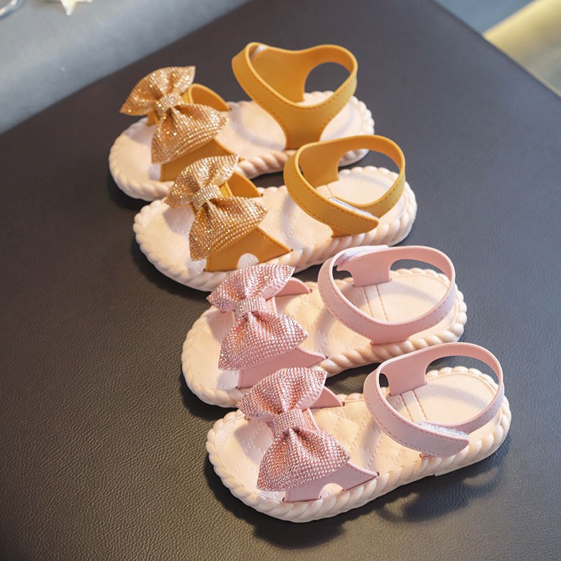  Giày sandals công chúa đi biển hở mũi đế mềm xinh xắn dành cho bé gái