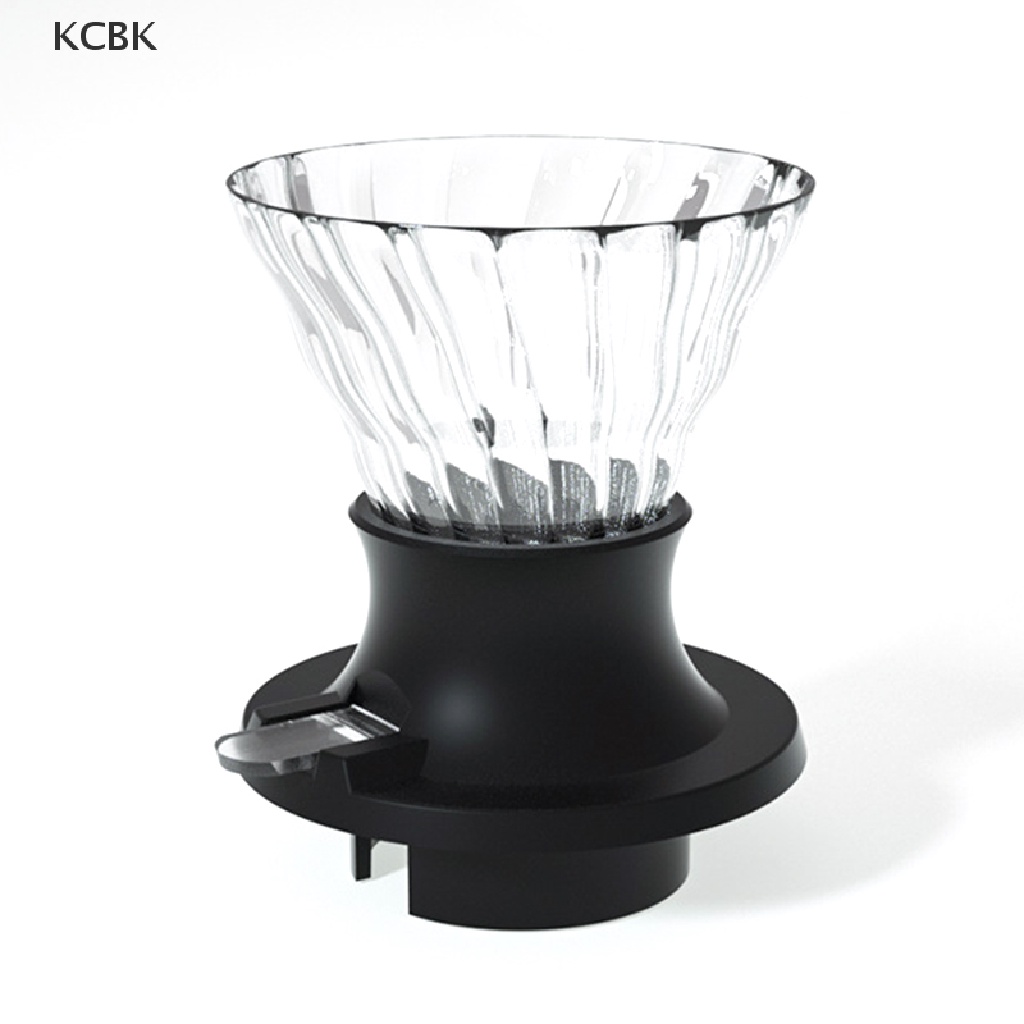 KC Immersion Coffee Dripper Glass V60 Coffee Maker V Shape Drip Coffee Filter BK