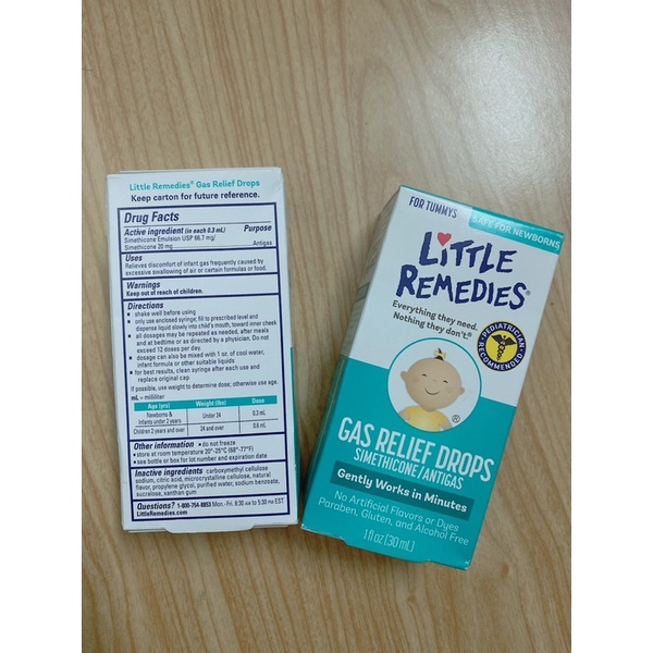 [Air US] Siro tiêu gas Little Remedies lọ 30ml