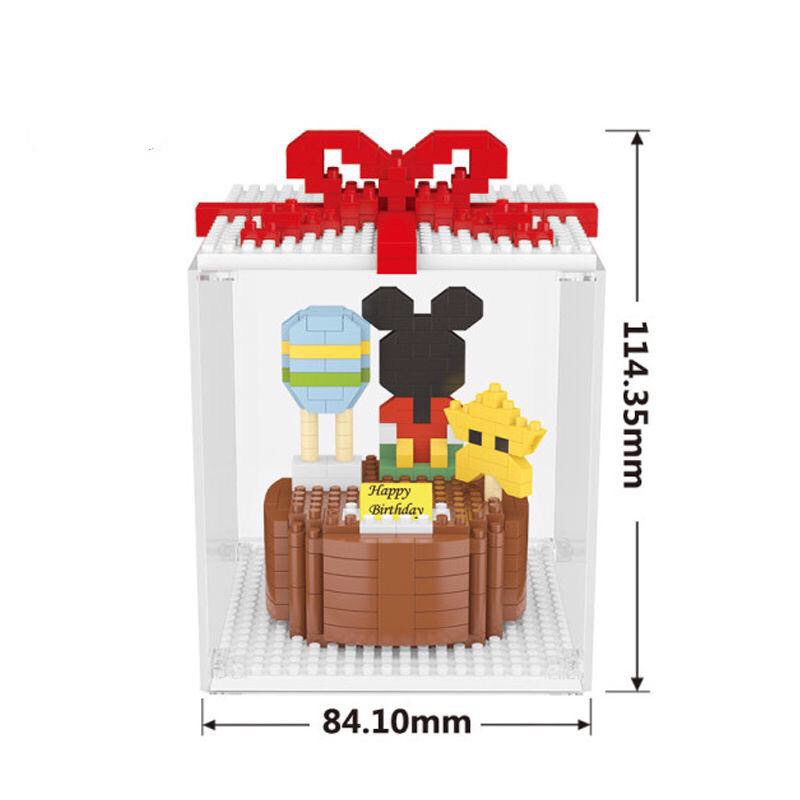 Lego bánh kem sinh nhật thỏ stella lou vịt donal gấu đồ chơi nắp rắp cho các trẻ. thích hợp tặng quà