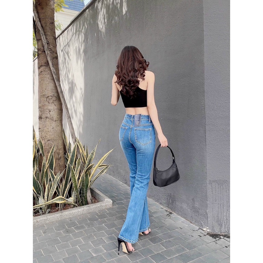 Quần bò nữ Quần jeans denim ống loe G/A/P QH14