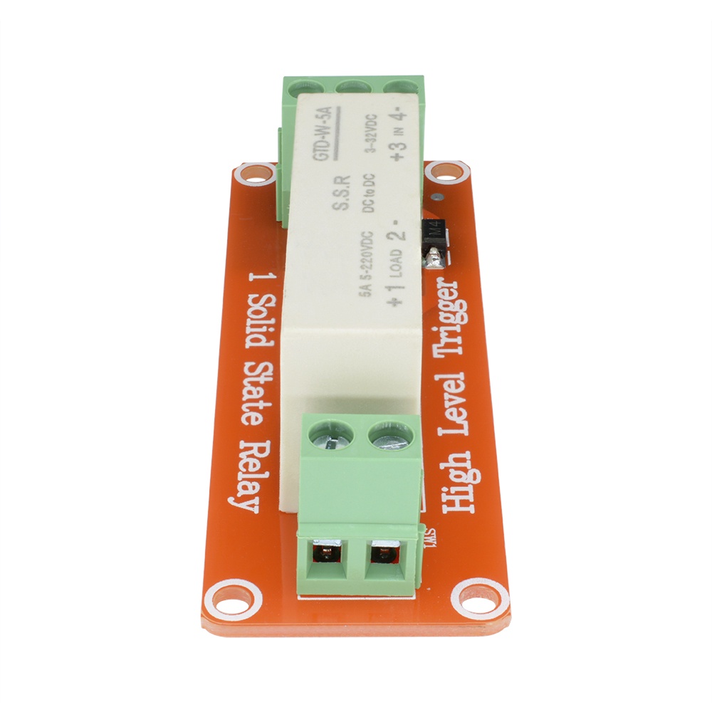 DIYMORE Rơ le trạng thái rắn D3-32V DC 1 kênh SSR 5A 5V 12V chuyên dụng cho Arduino
