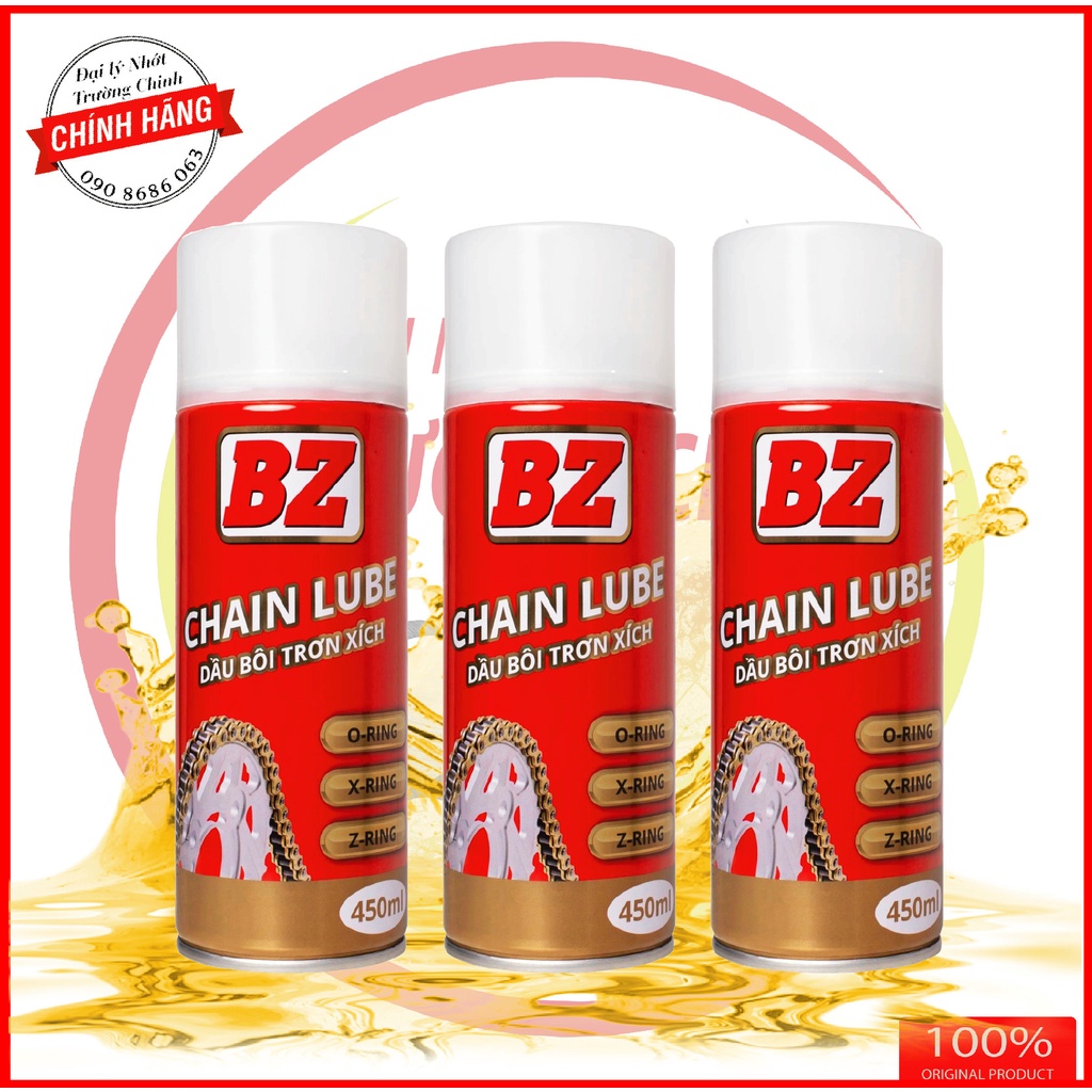 Dưỡng sên, bôi trơn sên BZ chain Lube 450ML