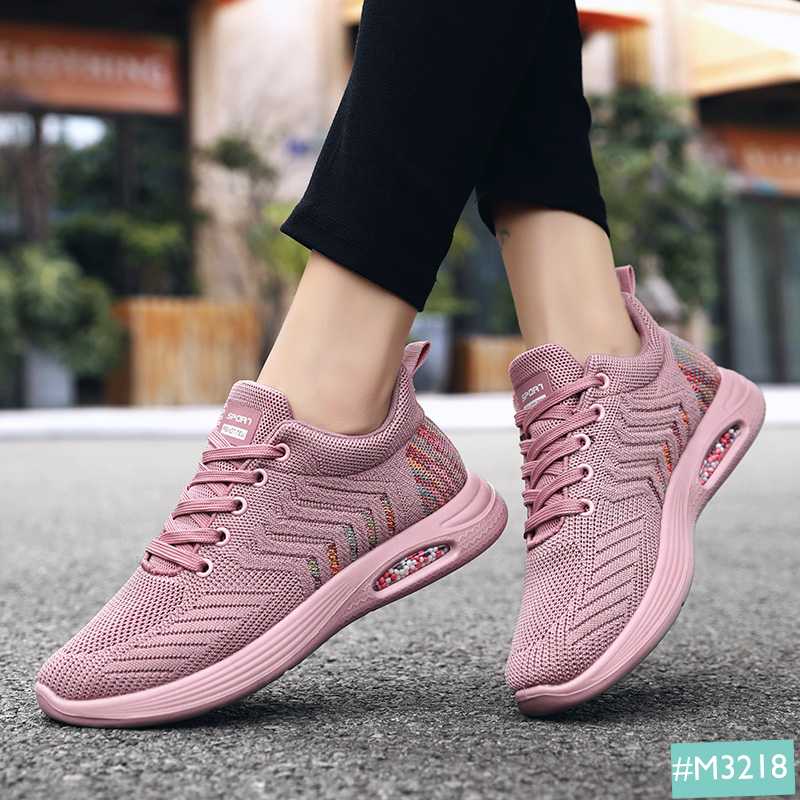 Giày Thể Thao Sneaker Nữ Đệm Khí MINSU M3218, Kiểu Dáng Bata Thể Thao Hàn Quốc  Cho Đi Học, Chơi