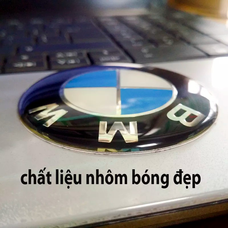 1 cái Logo BMW nhôm Đường Kính 6,5cm Nổi U
