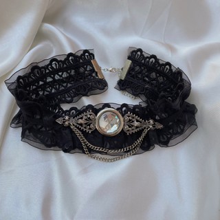 Dây đeo sát cổ Choker Ren Đen