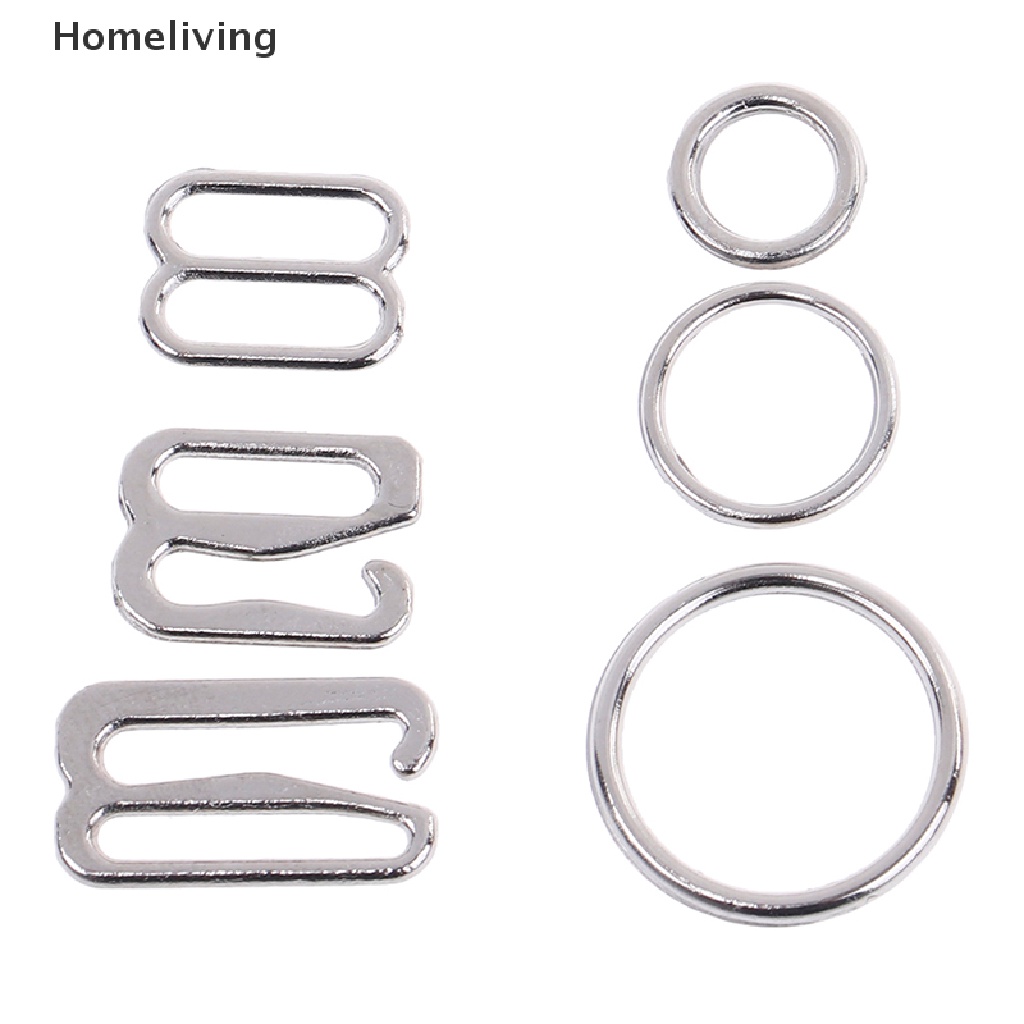 Set 100 Móc Kim Loại Màu Bạc May Đồ Lót