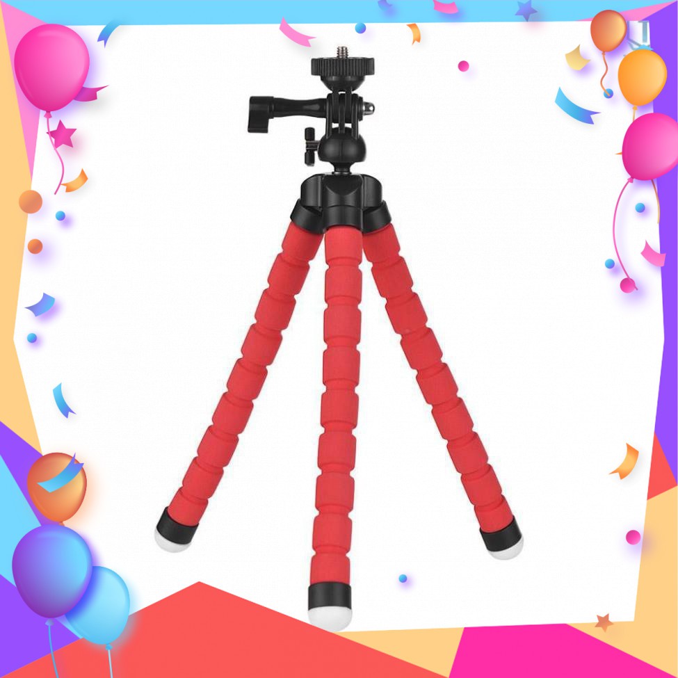 Tripod Bạch Tuộc 3 Chân Để Điện Thoại Để Bàn, Cầm Tay, Tặng Kèm Kẹp Điện Thoại