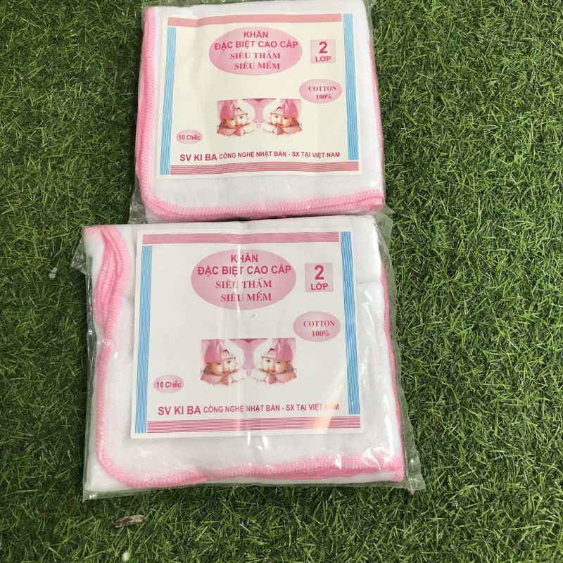 khăn sữa xô ki ba nhật 2 lớp