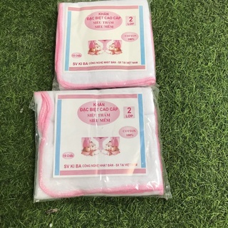 Khăn sữa xô ki ba nhật 2 lớp