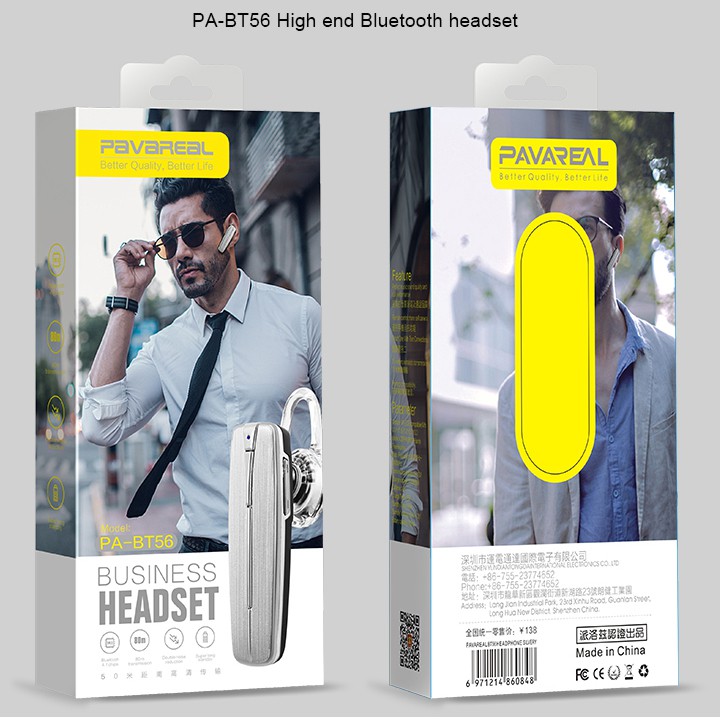 Tai Nghe Bluetooth Cao Cấp PAVAREAL BT56 (Chống Khử Âm Ồn Khi Chạy Xe) - NK