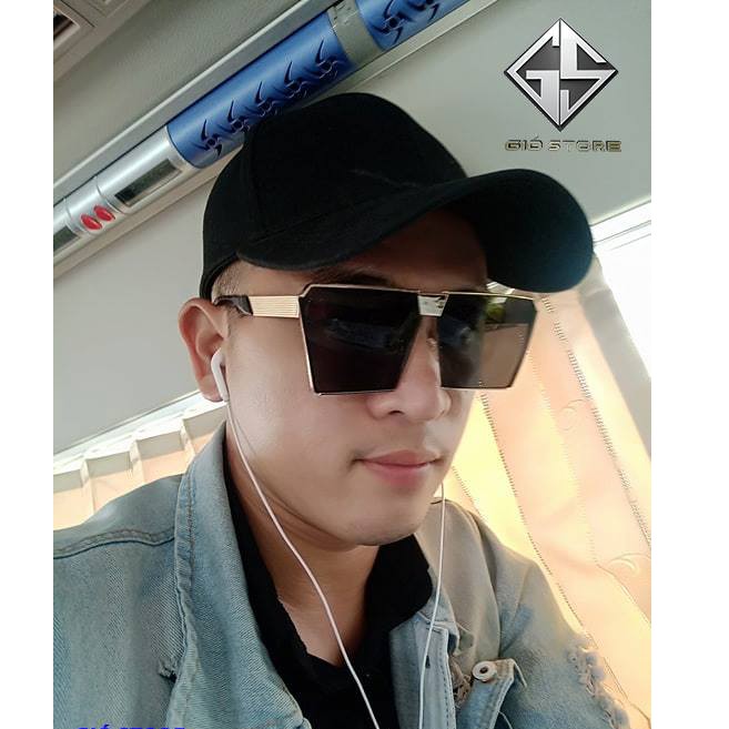 kính râm nam nữ gọng vuông, mắt kính mát thời trang chống uv400 K301 thu_sam_shop | BigBuy360 - bigbuy360.vn