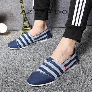 Giầy vải, giầy slipon, giầy lười,  giầy nam đẹp, giầy nam hàn quốc, giầy thời trang