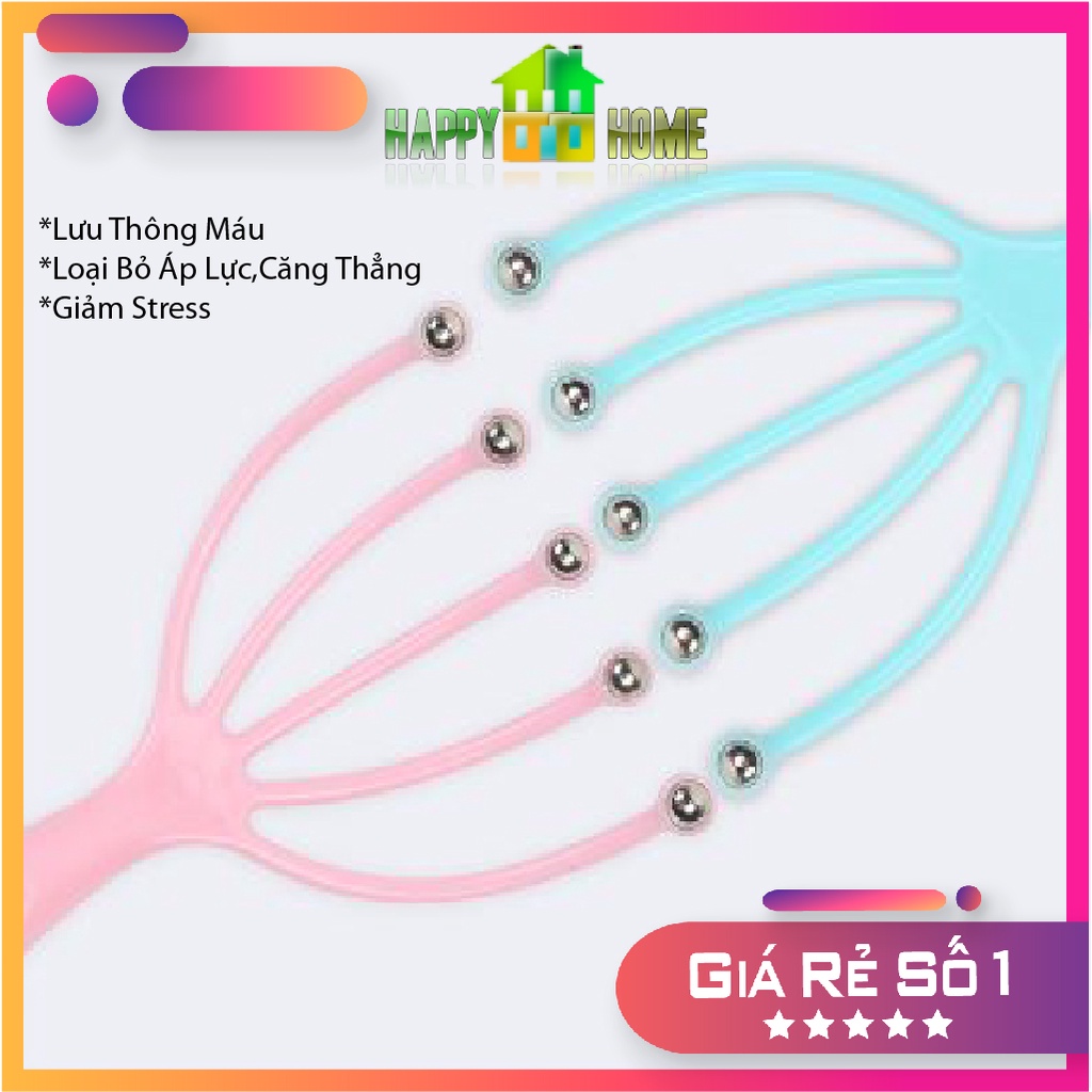 Cây Massage Đầu,Cây Gãi Đầu Giúp Lưu Thông Máu, Thư Giãn, Giảm Đau Đầu