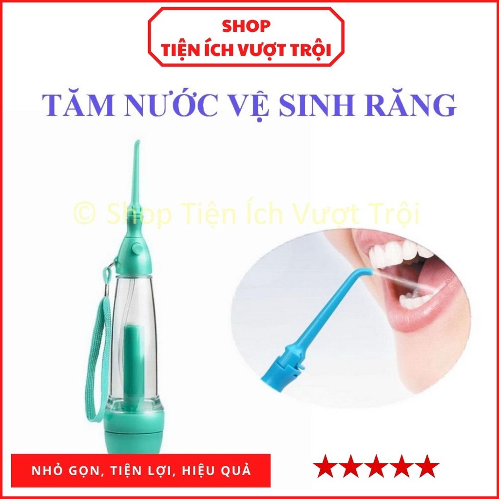 Tăm nước du lịch, tăm nước cá nhân bơm tay, rửa sạch khe răng, dễ dàng mang theo mọi lúc mọi nơi-Tiện Ích Vượt Trội