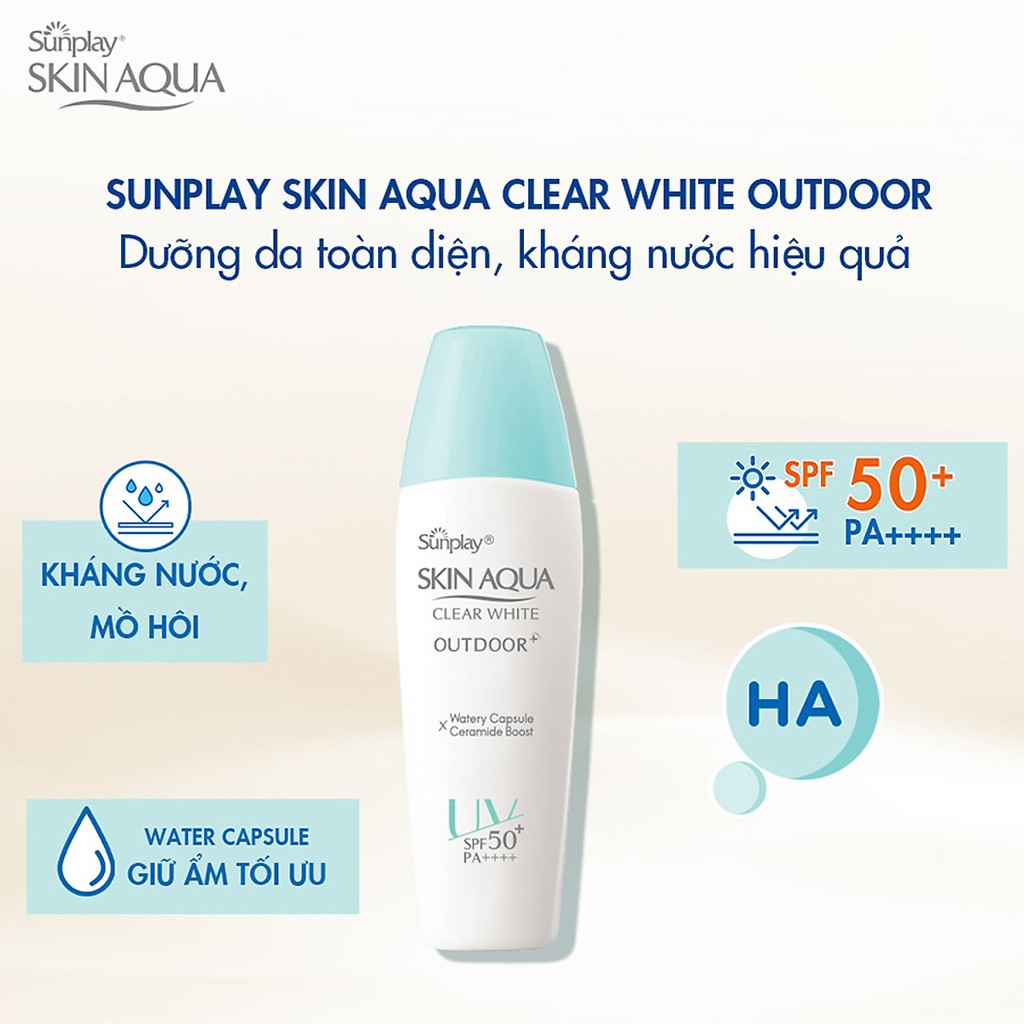 Sunplay Gel chống nắng cho da nhạy cảm Skin Aqua Mild Care Gel SPF50+ PA+++ 25g