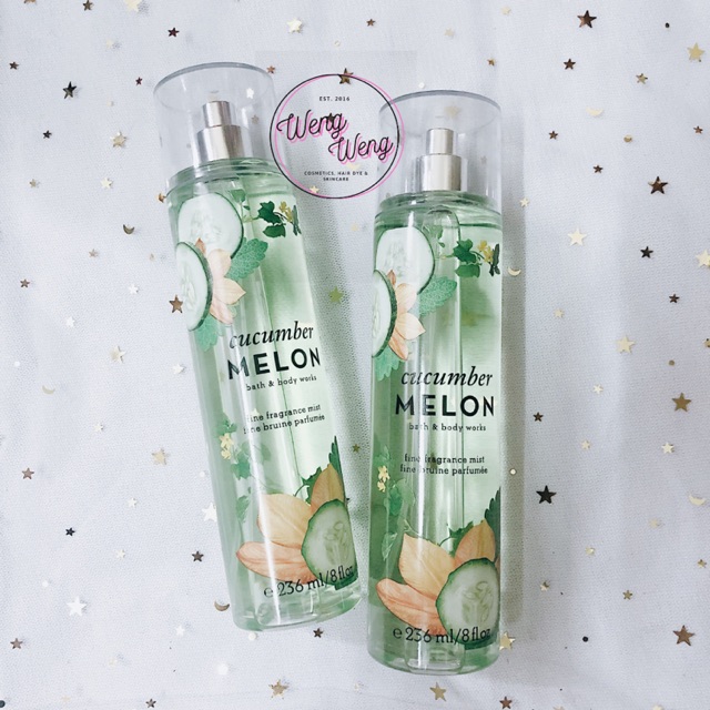 Xịt toàn thân bodymist Bath & Body Works mùi Cucumber Melon