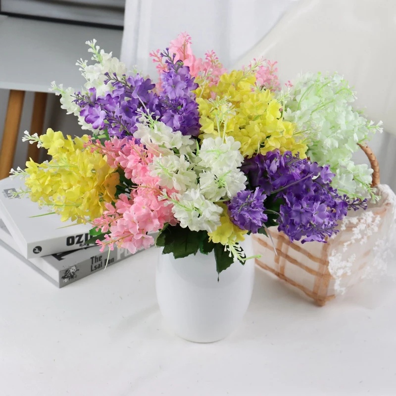 1 Bó Hoa Violet Hyacinth Nhân Tạo Trang Trí Nhà Cửa/Tiệc Cưới/Giáng Sinh/Lễ Hội Thật