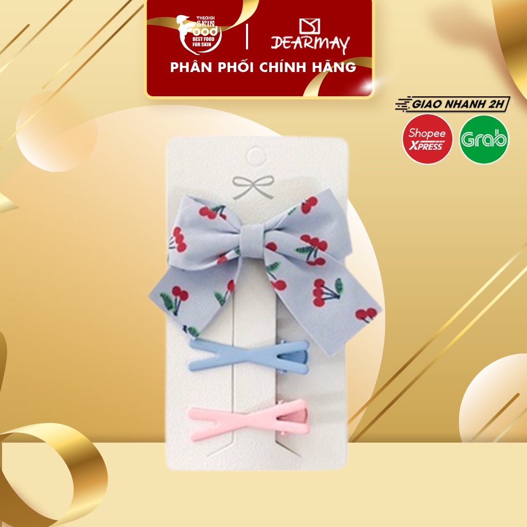 [HB GIFT] Set Kẹp Tóc Phong Cách Hàn Quốc Dearmay Cherry