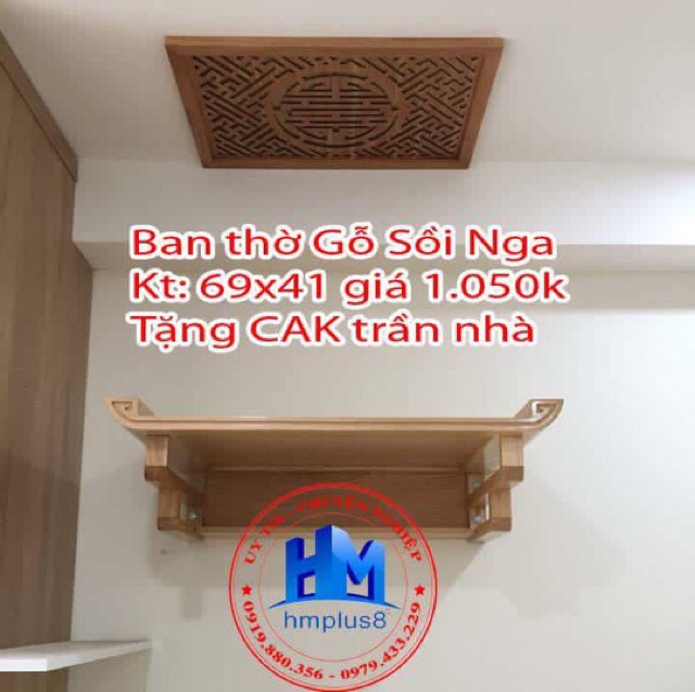 Bàn thờ treo tường chung cư rẻ đẹp tại Hà Nội