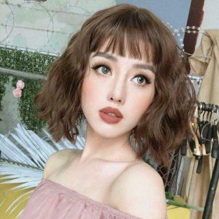 tóc giả Cả đầu vic xù -tặng lưới lược