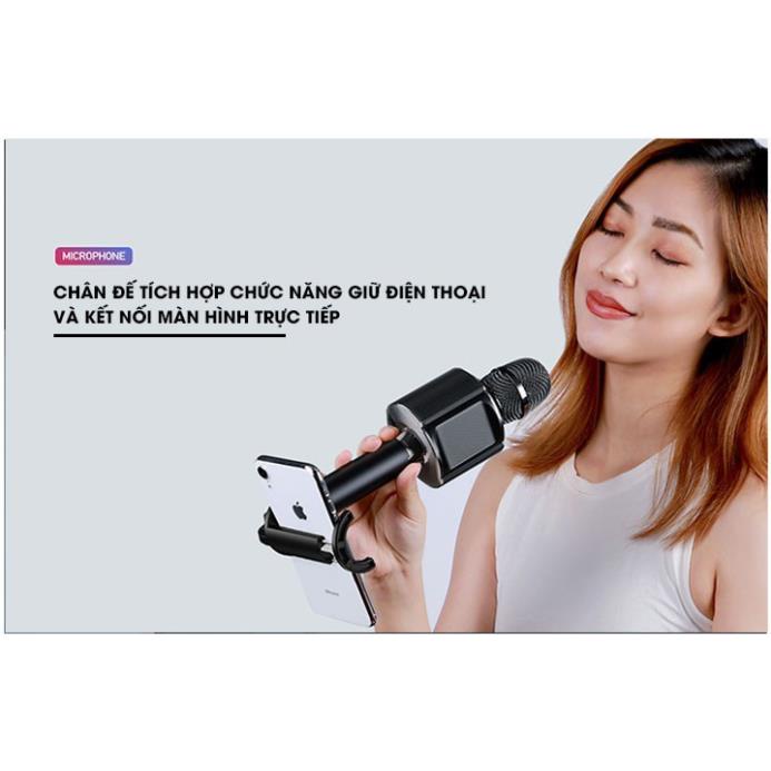 Micro Karaoke Bluetooth Remax K05 tích hợp giá đỡ điện thoại