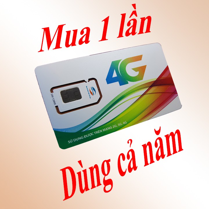 Sim 4G Viettel trọn gói 1 năm - Không giới hạn dung lượng