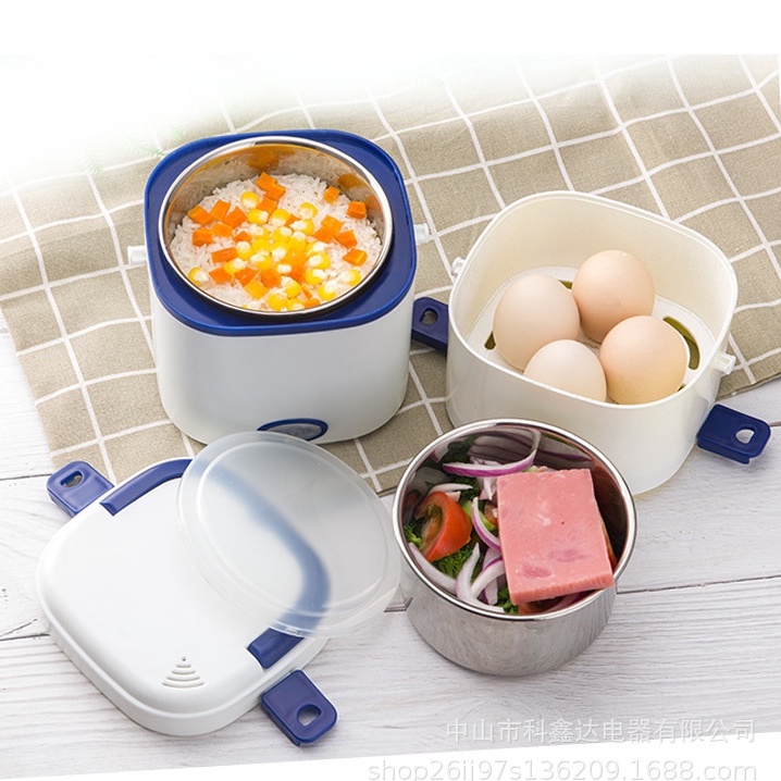 Hộp Cơm Cắm Điện Hâm Nóng Thức Ăn Magic Bullet- Hộp cơm văn phòng ruột Inox 304 cao cấp