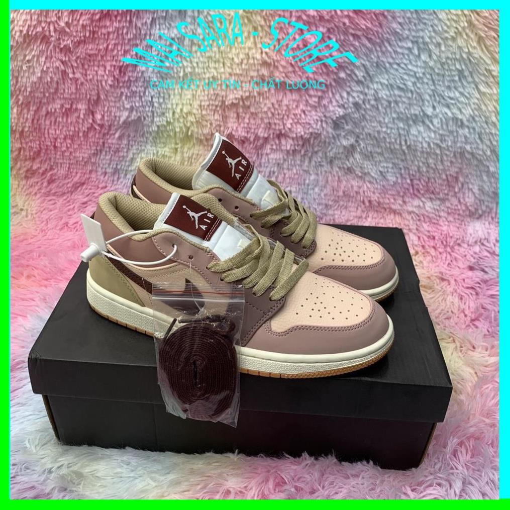 Giày nữ jordan cổ thấp trà sữa, giày JD1 cổ thấp màu mới full phụ kiện hàng cao cấp, full size 36-43/Maisara store | BigBuy360 - bigbuy360.vn