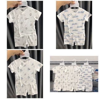 Bộ cộc tay sơ sinh avaler vải sợi tre newborn