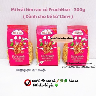 Mì trái tim rau củ hữu cơ fruchtbar cho bé - 300g hàng air - đủ bill - ảnh sản phẩm 1