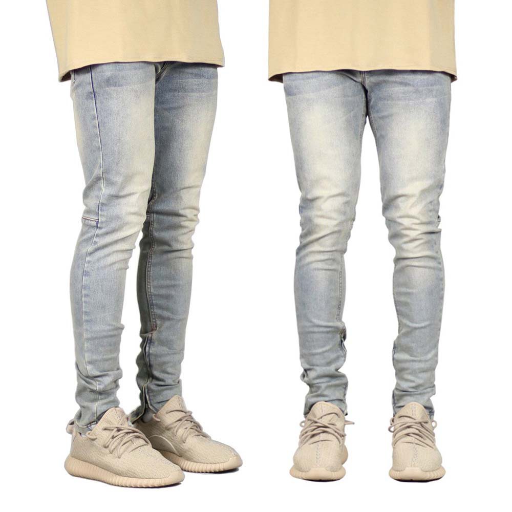 Quần Jean Nam Rách Gối FOXSEVENTY, Dáng ôm, Chất Jean Co Dãn,Màu Rất Đẹp | BigBuy360 - bigbuy360.vn