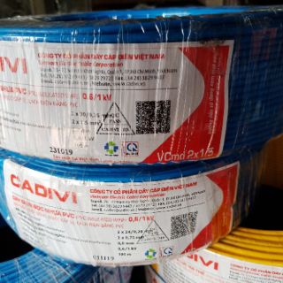 Dây điện đôi Cadivi 2x30 (VCmd/LF 2x1.5mm)
