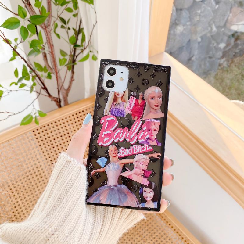 Miếng Dán Tpu Hình Công Chúa Barbie 12 Mini Trang Trí Iphone 11 Promax 6 / 7 / 8 Plus