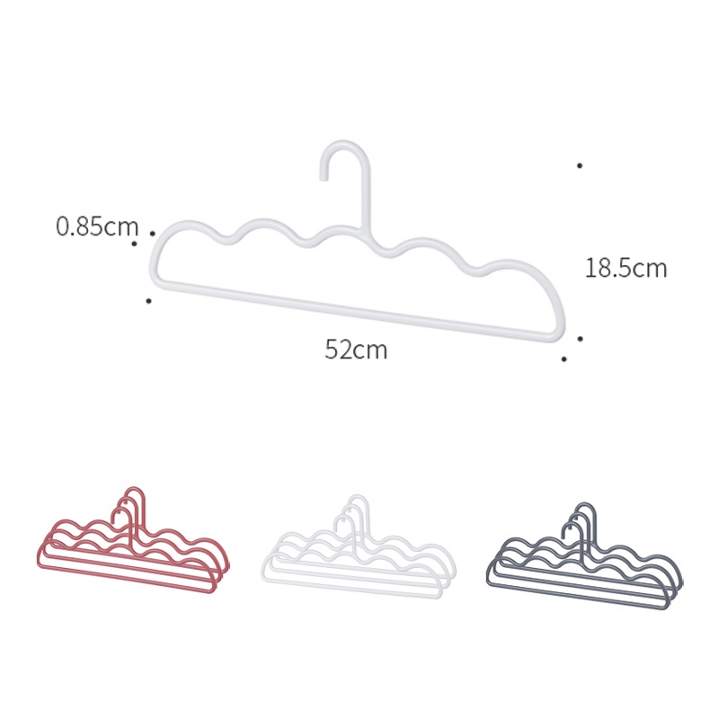 Móc, Mắc Treo Quần Áo Có Thể Phơi Được Chăn Màn Size Lớn Trắng 3 PCS Nachuan