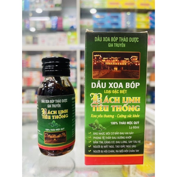 Dầu xoa bóp Bách Linh - Tiêu Thống - Loại đặc biệt - 60ml