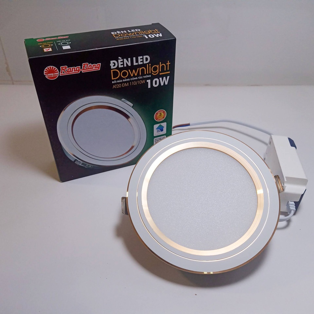 Đèn LED âm trần downlight đổi màu AT20 Rạng Đông