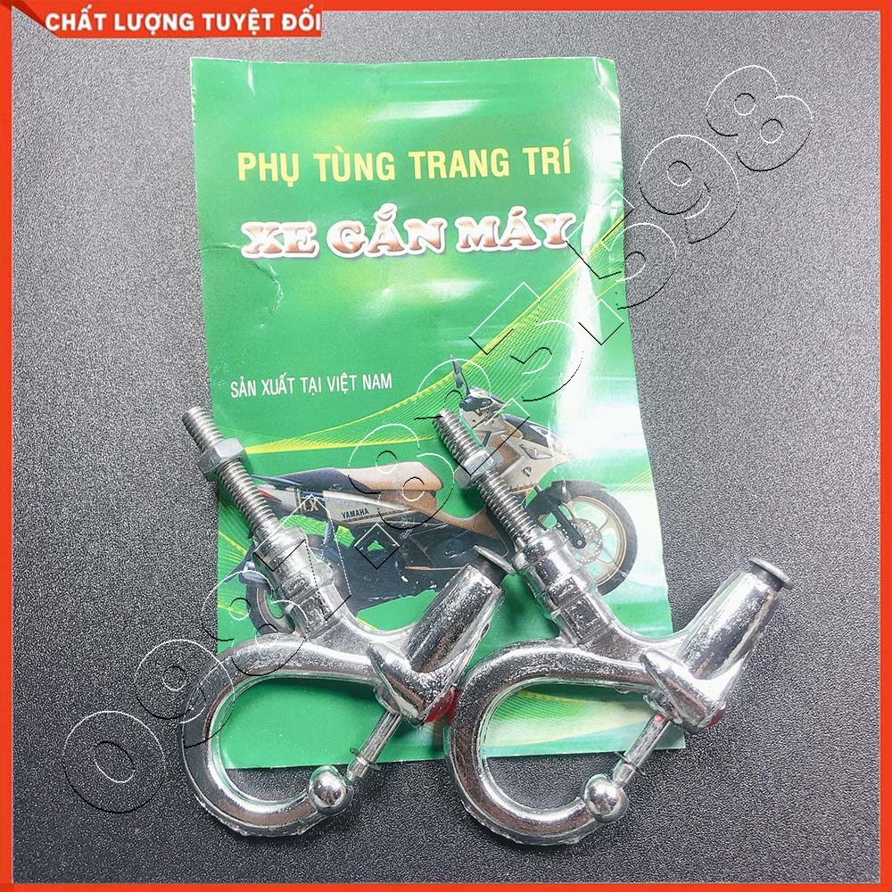 Bộ 2 Móc Treo Đồ Inox Gắn 2 Bên Xe Máy