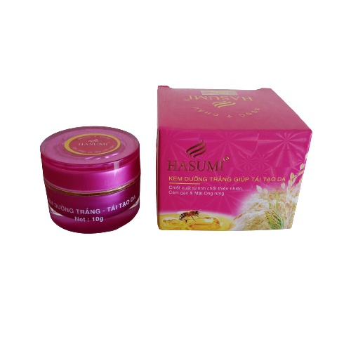 Kem dưỡng trắng giúp tái tạo da Hasumi 10g