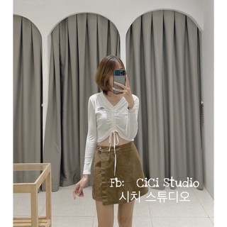 Áo thun rút dây ngực- ảnh thật