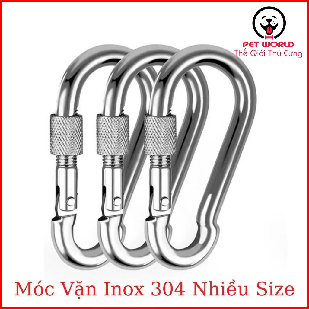 Móc inox vặn ren chống mở . Inox 304 bền bỉ với thời gian