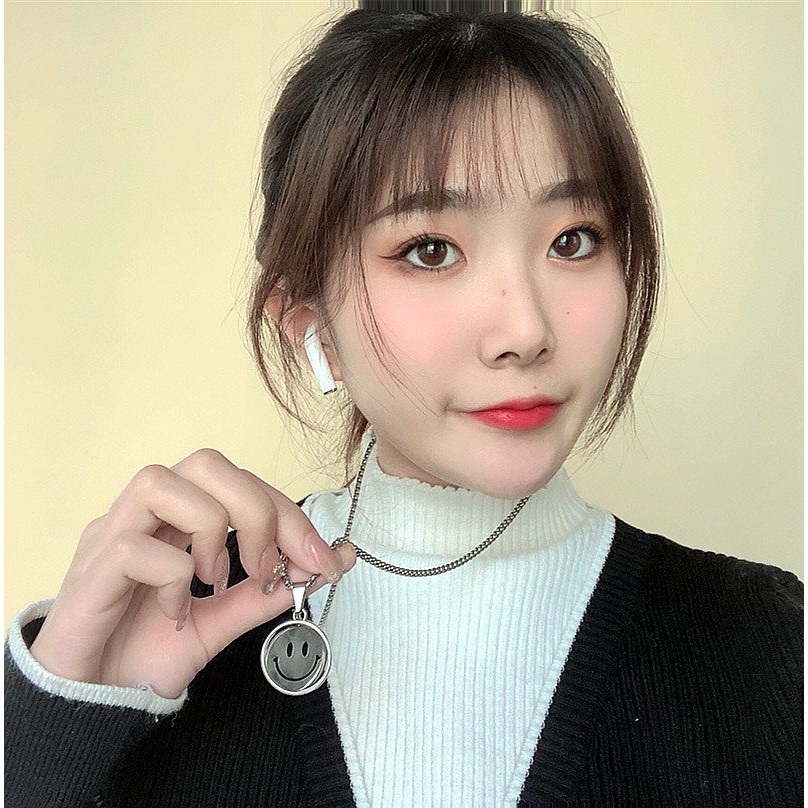 Dây chuyền cheap moment mặt cười xoay Bá Viễn Into1 CHUANG 2021 thời trang cá tính