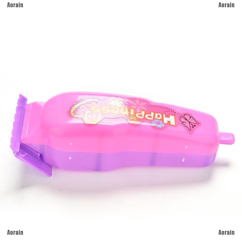 Set 4 món đồ chơi tạo kiểu tóc làm bằng nhựa màu hồng tím bền bỉ xinh xắn